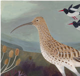 Curlew - A Print from a painting of a curlew at Yar Estuary , Isle of Wight.