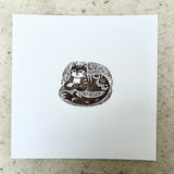 Marmaduke the Cat Tea Towel / Cut and Sew Kit
