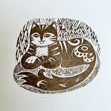 Marmaduke the Cat Tea Towel / Cut and Sew Kit
