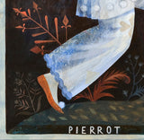 Pierrot -a print of one of the characters from the Commedia dell'arte