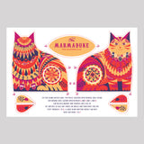 Marmaduke the Cat Tea Towel / Cut and Sew Kit