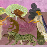 Satyrs and Nymphs on Naxos - Print of an illustration by Sarah Young