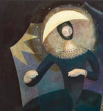 Puppeteers - A print of a painting of a puppet show