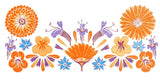 Edible Flowers - Digital Woodcut Print