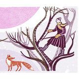 Winter Prune - Digital Woodcut Print