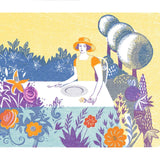 Picnic in the Park - Digital Woodcut Print
