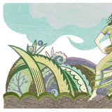 Sowing the Seed- Digital Woodcut Print