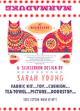 Marmaduke the Cat Tea Towel / Cut and Sew Kit