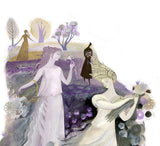 Nymphs Gathering Flowers - Print of an illustration by Sarah Young