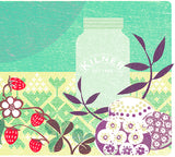 Strawberry Jam - Digital Woodcut Print