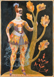 Zerbinetta - a print of one of the characters from the Commedia dell'arte