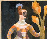 Zerbinetta - a print of one of the characters from the Commedia dell'arte