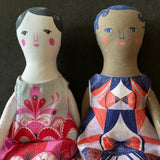 Lottie - Teatowel or Dolly to Cut & Sew - A silkscreen design by Sarah Young
