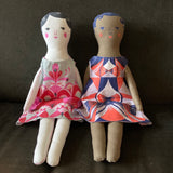 Lottie - Teatowel or Dolly to Cut & Sew - A silkscreen design by Sarah Young