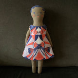 Lottie - Teatowel or Dolly to Cut & Sew - A silkscreen design by Sarah Young