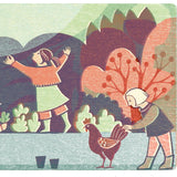 Kinder Garden - Digital Woodcut Print