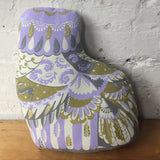 Oswald the Owl Tea Towel / Cut and Sew Kit - A silkscreen design by Sarah Young