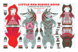Little Red Riding Hood Tea Towel / Cut and Sew Kit - A silkscreen design by Sarah Young