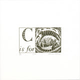SOLD OUT - C is for Cat - Alphabet Silkscreen Print