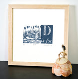 D is for Duck - Alphabet Silkscreen Print
