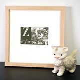 Z is for Zoo - Alphabet Silkscreen Print