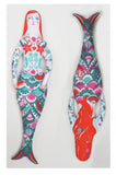 Meryl The Mermaid Tea Towel / Cut and Sew Kit - A silkscreen design by Sarah Young