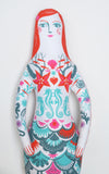 Meryl The Mermaid Tea Towel / Cut and Sew Kit - A silkscreen design by Sarah Young