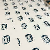 Olwen the Cat - a hand printed lino cut print