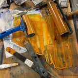 Florence the Cat - a hand printed lino cut print