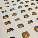 Florence the Cat - a hand printed lino cut print