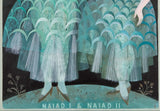 Dryad I & Dryad II -  Print of a painting of two wood nymphs