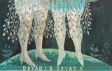 Naiad I & Naiad II -  Print of a painting of two water nymphs