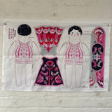 Nell - Teatowel or Dolly to Cut & Sew - A silkscreen design by Sarah Young