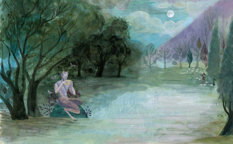 Pan in Arcadia - Print of an illustration by Sarah Young