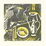 Lemon Tea - Woodcut Print