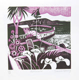 Mousehole - Relief / Letterpress Print