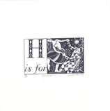H is for Harlequin - Alphabet Silkscreen Print