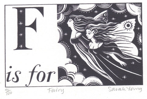 F is for Fairy - Alphabet Silkscreen Print